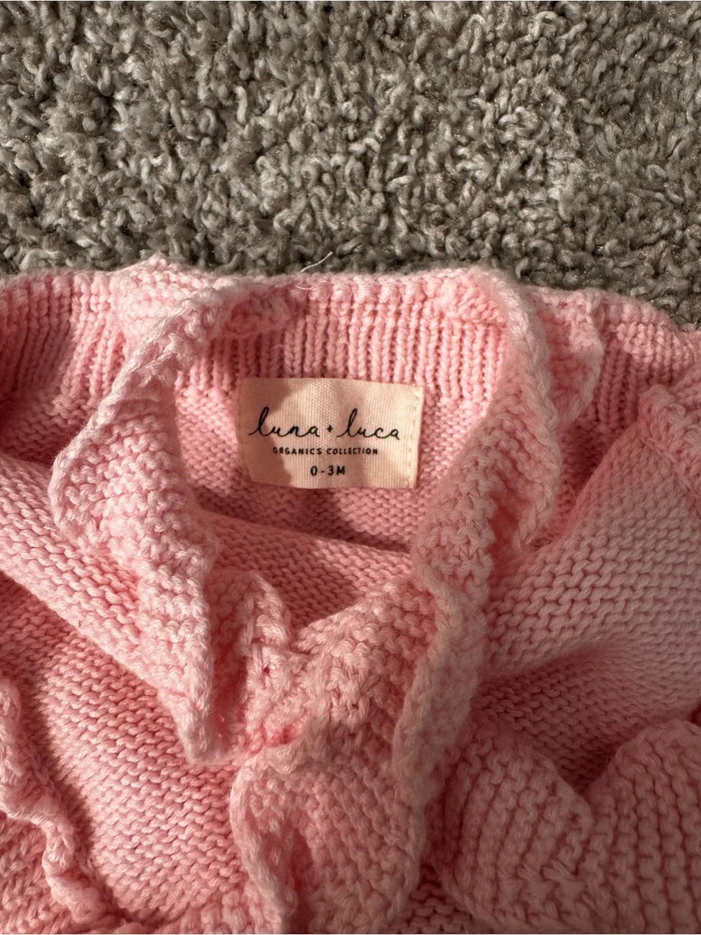 Pink Knit Baby Dress with Bow - Kids Accessories